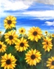 42 - Sunflowers - Acrylic - Frank Rabin.JPG